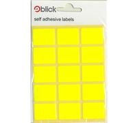 Blick Labels, Yellow, Self Adhesive Stickers, Rectangular, 19mm x 25mm, 60 Labels, for Home, Office, Family, School, Holiday Calendar Organising, Planner, Rewards Chart, Colour Coding