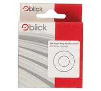 Blick Reinforcement Rings, White, Vinyl, Circular, 500 Labels, for Home, Office, Family, School