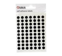 Blick Self Adhesive 8mm Round White Labels - 20 Packs of 490 (RS001751)