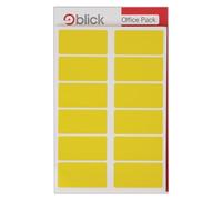 Blick Labels in Office Packs 25mmx50mm Yellow (320 Pack)