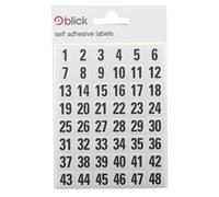 Blick White/Black 00-99 Labels 7mm x 13mm (2880 Pack) RS016250