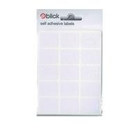 Blick Labels, White, Self Adhesive Stickers, Rectangular, 19mm x 25mm, 105 Labels, for Home, Office, Family, School, Letters, Address