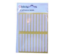 Blick Labels, White, Self Adhesive Stickers, Rectangular, 6mm x 50mm, 140 Labels, for Home, Office, Family, School, Letters, Address