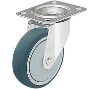 Blickle LE-PTH 100K Pressed Steel Swivel Castor - Wheel Ø 100mm