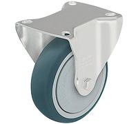 Blickle 298844 B-PTH 125K Pressed Steel Fixed Castor - Wheel Ø 125mm
