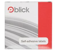 Blick Self-Adhesive Labels Dispenser - Rectangular 25 x 50 mm, White, Pack of 400