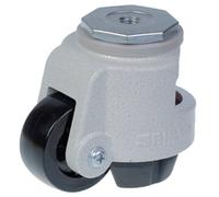 Levelling series HRIG-POA 63G 63mm swivel threaded bolt hole M12x15mm castor wit
