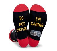Bliekify Funny Unisex Socks Humour 39-46 Cotton Fancy Novelty,An Original Gift For Birthday, Christmas and New Year's Eve (UK, Numeric, 7, 11, Regular, Regular, Standard, Black&Red)