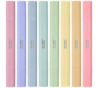 BLIEVE Bible Highlighters No Bleed Through, Pastel Colors, Dual Tip, 8 Pack