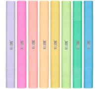 BLIEVE Bible Highlighters No Bleed Through, Pastel Colors, Dual Tip, 8 Pack