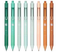 BLIEVE- Gel Pens 0.7mm Black Ink Bible Pens Fine Point Smooth Writing Pens, No Bleed Aesthetic Pen For Journaling, Pens for Journaling Note Taking and Cute School Supplies, 8 pack