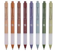 BLIEVE Gel Pens - Earthy, Matte Finish, Smooth Writing, No Bleed - For Journaling, Bible Notes, Drawing - Cute School Supplies, 8 Pack