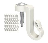 Blifula Q Hanger Screws in Hooks Outdoor Hooks for String Lights and Garage New Year Party Outdoor,Christmas Light Hooks (36 Pack)