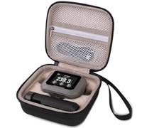 BliFulde Carrying Case for Garmin Xero C1 Pro Chronograph Ballistic Range Shooting, Custom-Insert Storage Holder with Mesh Pocket for USB Cable, Charging Adapter (Brown)