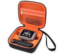 BliFulde Carrying Case for Garmin Xero C1 Pro Chronograph Ballistic Range Shooting, Custom-Insert Storage Holder with Mesh Pocket for USB Cable, Charging Adapter (Orange)