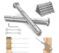 BLIKA 20 Pack 3/16" Swageless Invisible Cable Railing Kits for Deck Stair Railing, T316 Stainless Steel, Swageless Cable Fittings for 2"x2" Wood/Metal Posts, Cable Railing Hardware