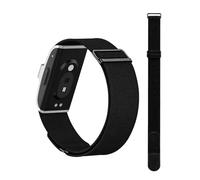 BlikWyt Elastic Nylon Loop Strap Compatible with Hume Band, Adjustable Slider Buckle Replacement Band for Hume Health Band, Soft Woven Wristband for Sleep, Recovery and Daily Wear (Black)
