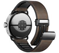 BlikWyt Magnetic Leather Bands Compatible with Google Pixel Watch 4/3 45mm Band, Genuine Leather Wristband Replacement Strap for Pixel Watch Band 45mm Men Women, Upgraded All-Metal Connector
