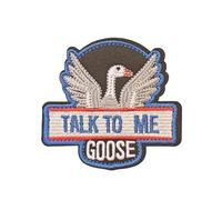 Blimark Talk ME Goose Morale Patch: Funny Military Patches Cute Meme Patch Mello Patch - Hook and Loop - Embroidered Emblem Fastener for Tactical Backpack Bag Murph Vest Jean Hat Helmet Veteran Owned