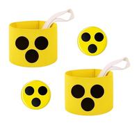 Blind Armband for Arms, Blind Badge, Set of 4, Emergency Bracelet for Adults, Aid for Visually Impaired, Daily Visibility, Travel, Public Traffic, Yellow Bracelet, Safe Movement