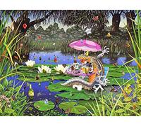 Blind as a Bat 1000 Piece Jigsaw Puzzle by Mike Jupp - Hilarious Forest Scene with Party Animals - Comical & Whimsical Art - Exclusive Puzzle from All Jigsaw Puzzles