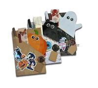 Blind Book Date,Halloween Witch Blind Date with a Book, Ghostly Blind Date Book Box Gift Set for Halloween,Card Reading Party (A+B+C)