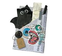 Blind Book Date,Halloween Witch Blind Date with a Book, Ghostly Blind Date Book Box Gift Set for Halloween,Card Reading Party (B)