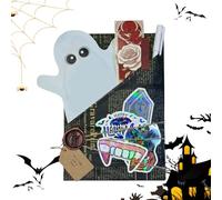 Blind Book Date - Halloween Witch Blinds Dates with A Books | Creative Design Bookmark | Party Favors Card Stocking Stuffers for Library Reading Reader Teacher Appreciation - 18x10cm/7.09x3.94 Inches