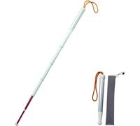 Blind Cane, 7 Section Telescopic Crutches 49.2u2033 Titanium Alloy Blind Guide Cane Folding Blind Cane