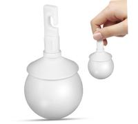 Blind Cane Ball Tip 13mm 16mm White Rotating Hook Head | High Durability Polymer Build, Hardened Steel Roller, for Stone Pavements, Offices and Tile Floors