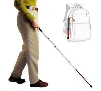Blind Cane, Telescopic Blind Cane Walking Cane Titanium Alloy Reflective Roller Head Multiple Sizes(128cm(50in))