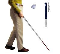Blind Cane, Telescopic Titanium Alloy Blind Cane with Roller Head Reflective Storage Bag Multiple Sizes(B,128cm/50in)