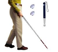 Blind Cane, Telescopic Titanium Alloy Blind Cane with Roller Head Reflective Storage Bag Multiple Sizes(C,128cm/50in)