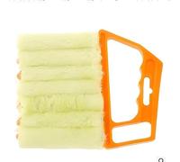 Blind Cleaner 2 Pcs Venetian Blind Cleaner, Window Blind Duster Brush Cleaner Tool Washable Window Shutter Cleaner Tool for Venetian Blinds Air Conditioner and Car AC Vent (Orange)