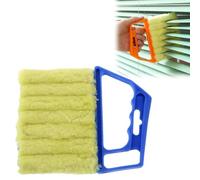 Blind Cleaner, Blind Duster Venetian Blind Cleaner Tool with 7 Roller System Deep Cleaning for Vertical Windows Blind Cleaners for Wooden Blinds Plastic Blinds and Air Conditioner (Blue)