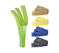 Blind cleaning brush with 5 microfibre sleeves - Cleaning tools for windows and air conditioners