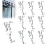 Blind Clips 10pcs Valance Clips Hidden Channel 2.5Inch Clear Window Blinds Hidden Clip Valance Blind Clips for Horizontal Mini Wood Blinds with 64mm in Width Retainer Holder