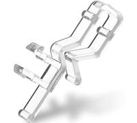 Blind Clips for Valance 1.6 Inch Hidden Channel Window Valance Clips Clear Plastic Replacement Accessories Parts for Horizontal Wood Blinds (10 Pieces)