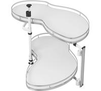 Blind Corner Cabinet, Pull Out Organizer for Width Blind Cabinet, 2 Tier Height Adjustable Swing Tray, Kitchen Cloud Blind Organizer(Pull Out Right)