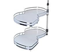 Blind Corner Pullout Organizer for Kitchen Cabinets, Corner Tray Pull for 20x34x16.5in Cabinets, Space-Saving Storage Solution