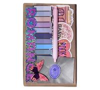 Blind Date with a Book - Bookish Gifts, Mystery Books Surprise Box with Premium Tea, Gel Pen, Stickers & Bookmark, Literary Accessories Gift Ideas for Books Lovers, Readers & Bookworms (#D)