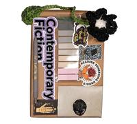 Blind Date with a Book - Bookish Gifts, Mystery Books Surprise Box with Premium Tea, Gel Pen, Stickers & Bookmark, Literary Accessories Gift Ideas for Books Lovers, Readers & Bookworms (#A)