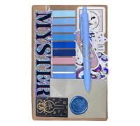 Blind Date with a Book - Bookish Gifts, Mystery Books Surprise Box with Premium Tea, Gel Pen, Stickers & Bookmark, Literary Accessories Gift Ideas for Books Lovers, Readers & Bookworms (#F)