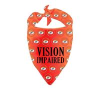 Blind Dog Bandana Vision Impaired Dog Scarf for Visual Impairment Dog Gift (Vision Impaired)