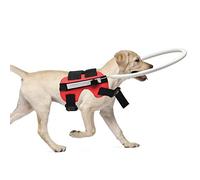 Blind Dog Harness, MYFZ02 Blind Pet Adjustable Anti-Collision Circle Blind and Poor Vision Dogs Safe Guide Dog Protective Harness Vest Ring (S)