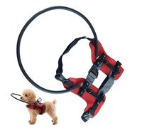 Blind Dog Protective Harness,Blind Cat Harness with Reflective Strips - Soft Pet Guide Collar - for Walking Travel Training Indoor Hiking