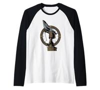 Blind Faith, Suited Man Blinded By Flag Political Street Art Raglan Baseball Tee