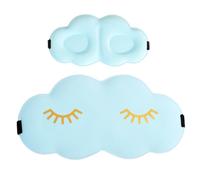 Blind Folds for Sleep | Ergonomic Cloud Shape Foam Sleep Blind Folds, Adjustable Button Multifunctional Bed Cover