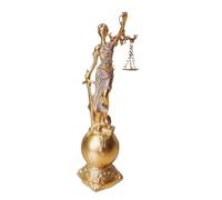 Blind Goddess Of Justice Sculpture - Right Figurine, Blindfolded Statue | Resin Legal Decoration Symbol, Elegant Goddess Ornament For Display, Equ Icon