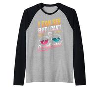 Blind I Can See But I Can't It's Complicated Raglan Baseball Tee
